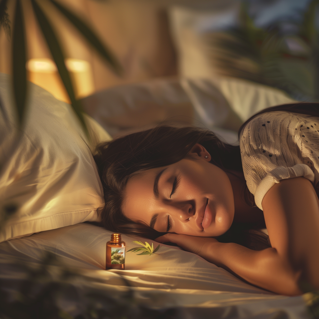 Beautiful restful sleep with hemp oil